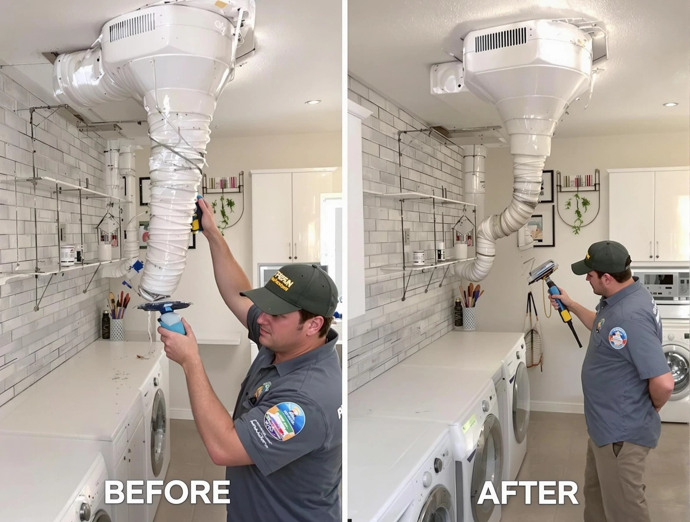 Professional dryer exhaust vent cleaning by Draper Dryer Vent Cleaning in Draper