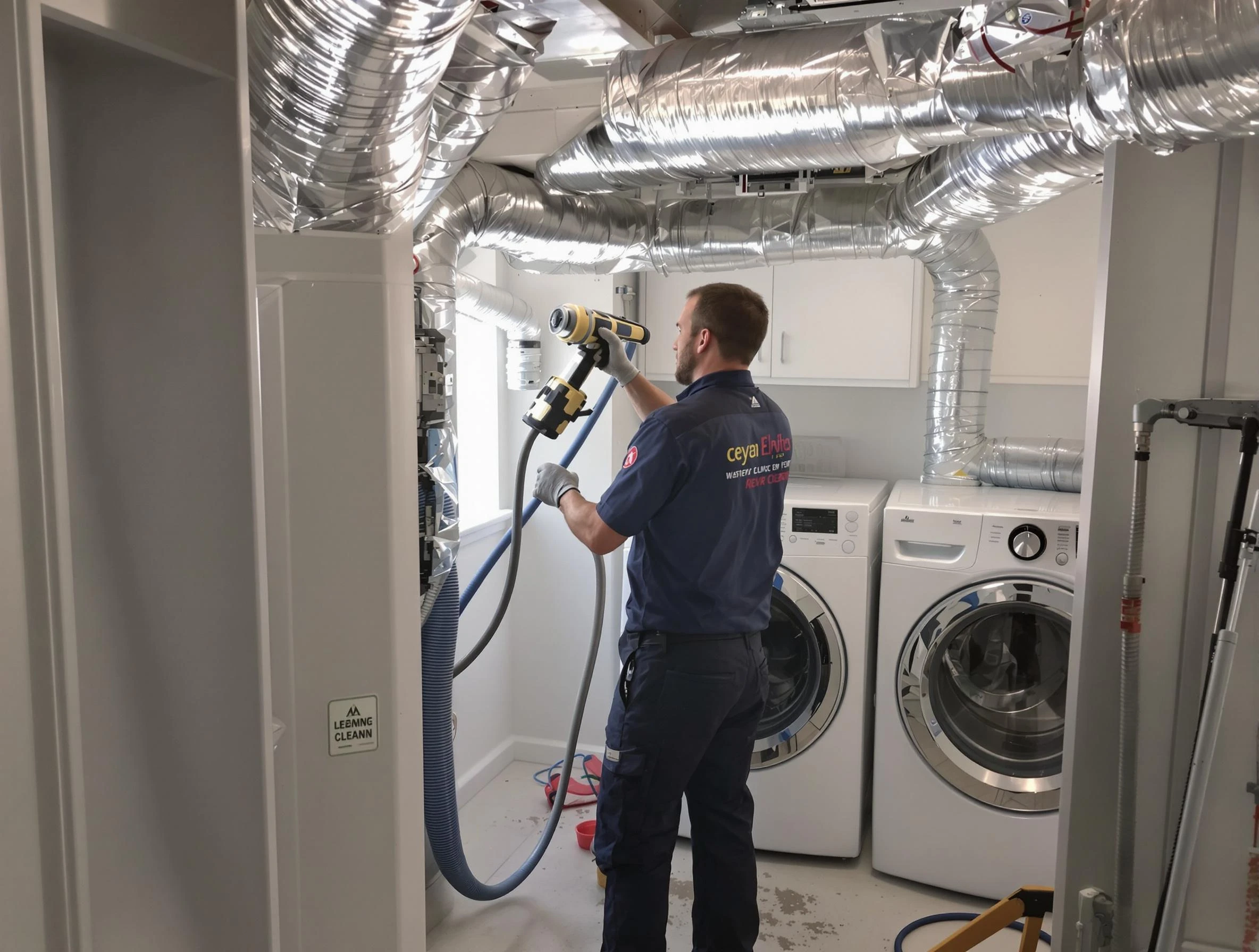 Draper Dryer Vent Cleaning specialist using advanced equipment for thorough duct cleaning in Draper