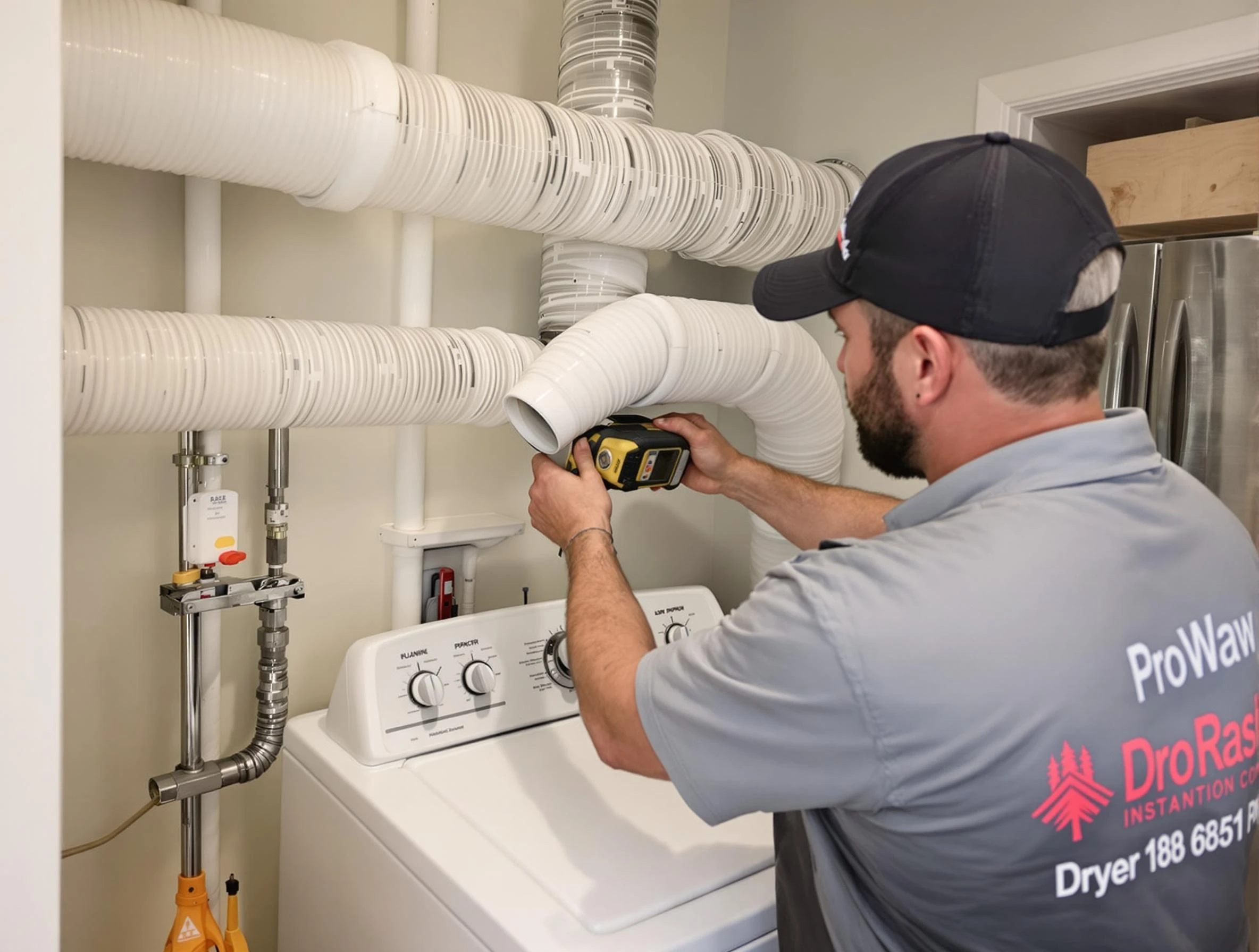 Professional dryer vent hose installation by Draper Dryer Vent Cleaning in Draper